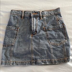BDG Blue Cargo Mini Skirt Casual